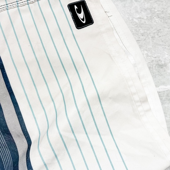 O’Neill Men’s Blue Gray Striped Quick Dry Performance Board Shorts Size L - Picture 4 of 8